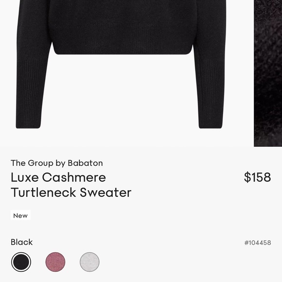 Aritzia Cashmere Sweater Size M NEW - Picture 4 of 5
